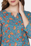 Shararat Cotton Pyajama Set - Light Blue — thumbnail 8